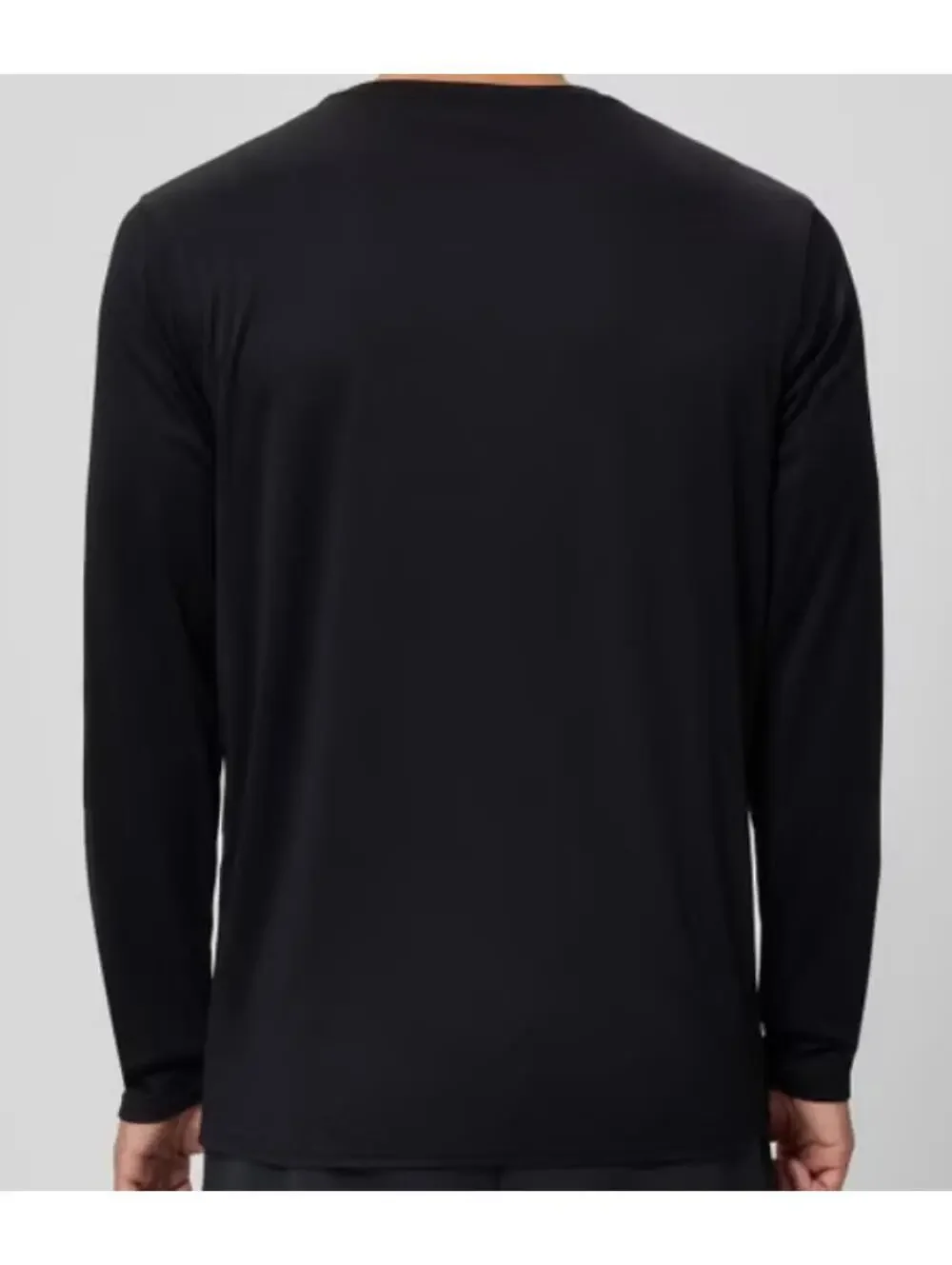 Speedo Long Sleeve Swim Tee T Shirt Loose Fit Black UPF 50+ Men's Size 2XL NWT